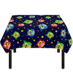Owl And Star Pattern Print Tablecloth