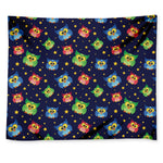 Owl And Star Pattern Print Tapestry