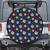 Owl And Star Pattern Print Tire Cover