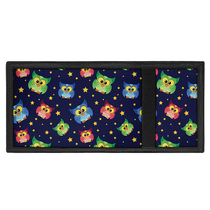Owl And Star Pattern Print Trifold Wallet