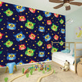 Owl And Star Pattern Print Wall Sticker