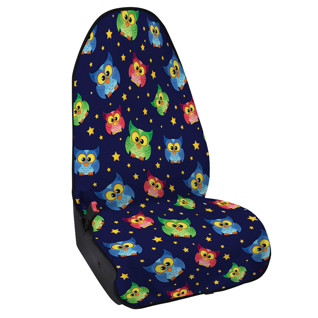 Owl And Star Pattern Print Waterproof Car Seat Cover