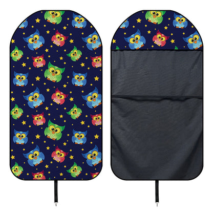Owl And Star Pattern Print Waterproof Car Seat Cover