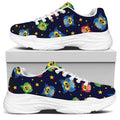 Owl And Star Pattern Print White Chunky Shoes