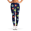 Owl And Star Pattern Print Women's Leggings