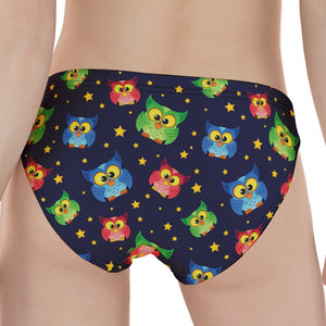 Owl And Star Pattern Print Women's Panties