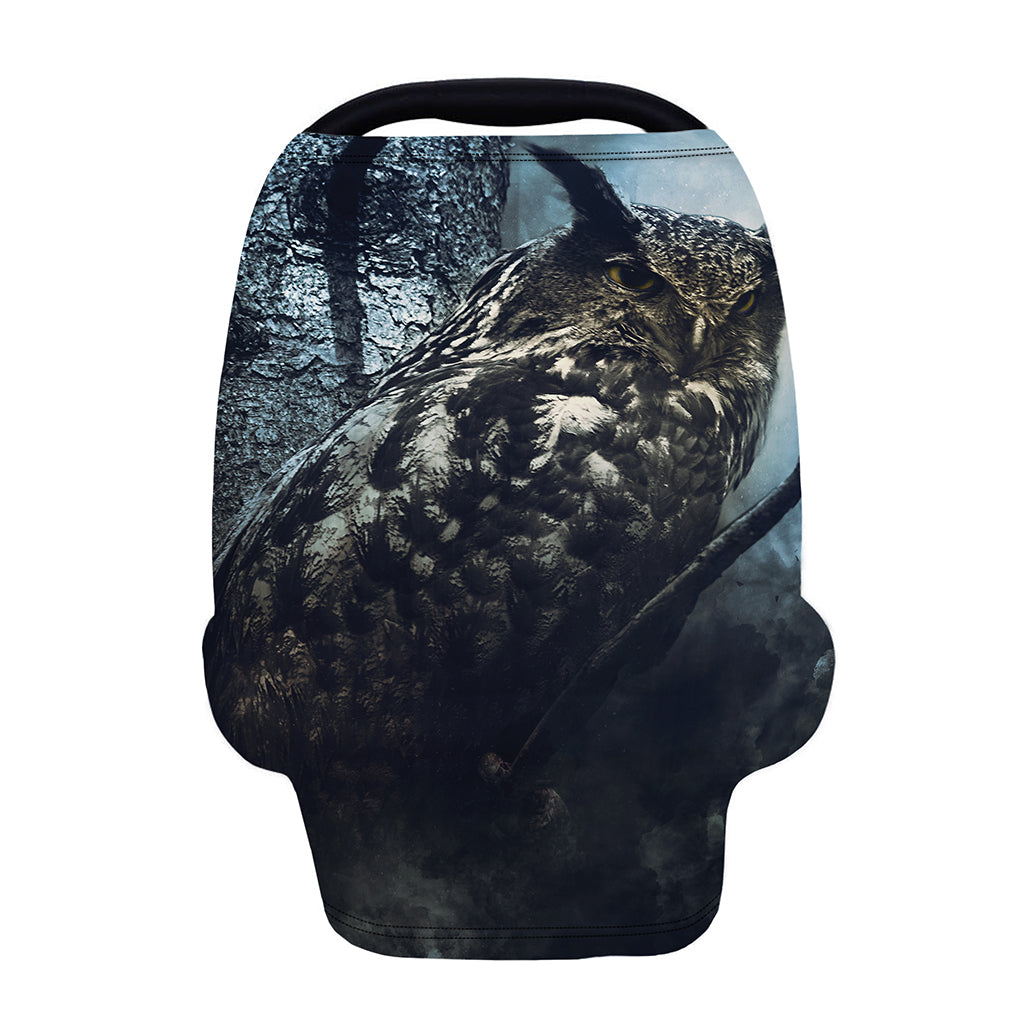 Owl At Night Print Baby Seat Cover