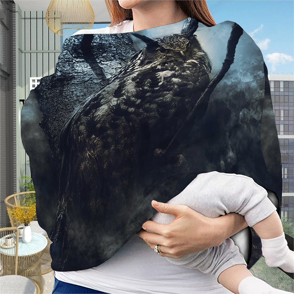 Owl At Night Print Baby Seat Cover