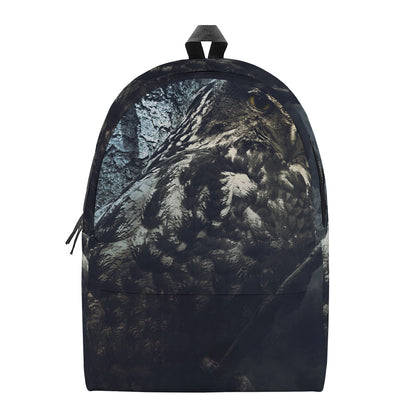 Owl At Night Print Backpack