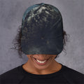 Owl At Night Print Baseball Cap