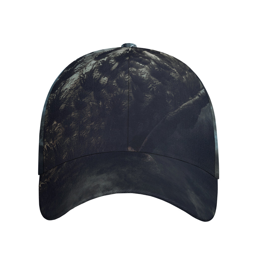 Owl At Night Print Baseball Cap