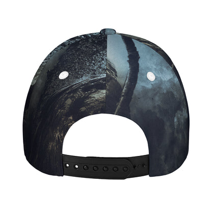 Owl At Night Print Baseball Cap