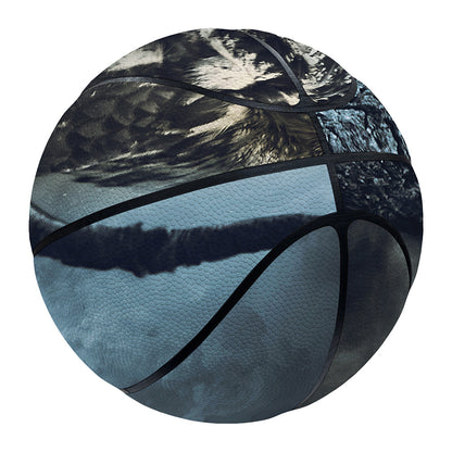 Owl At Night Print Basketball