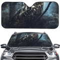 Owl At Night Print Car Windshield Sun Shade