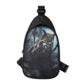 Owl At Night Print Sling Bag