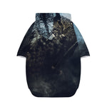 Owl At Night Print Dog Zip Up Hoodie