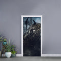 Owl At Night Print Door Sticker