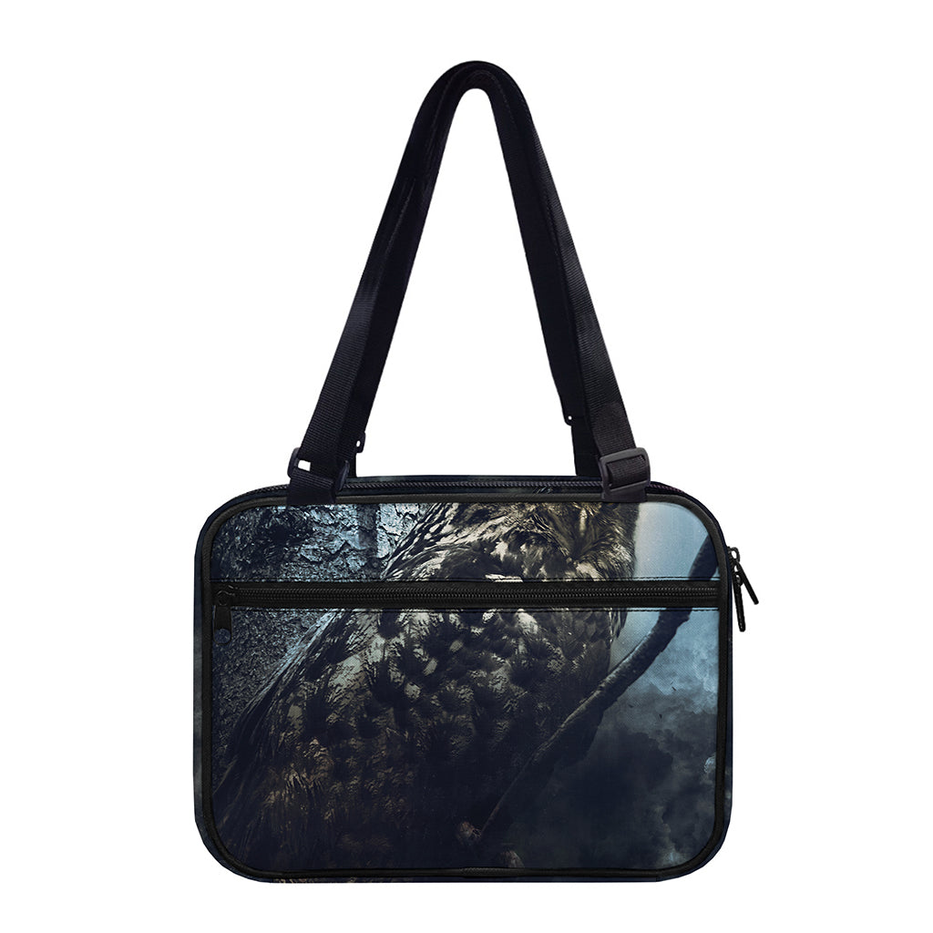 Owl At Night Print Double Strap Bible Bag