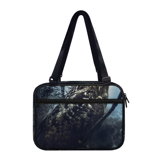 Owl At Night Print Double Strap Bible Bag