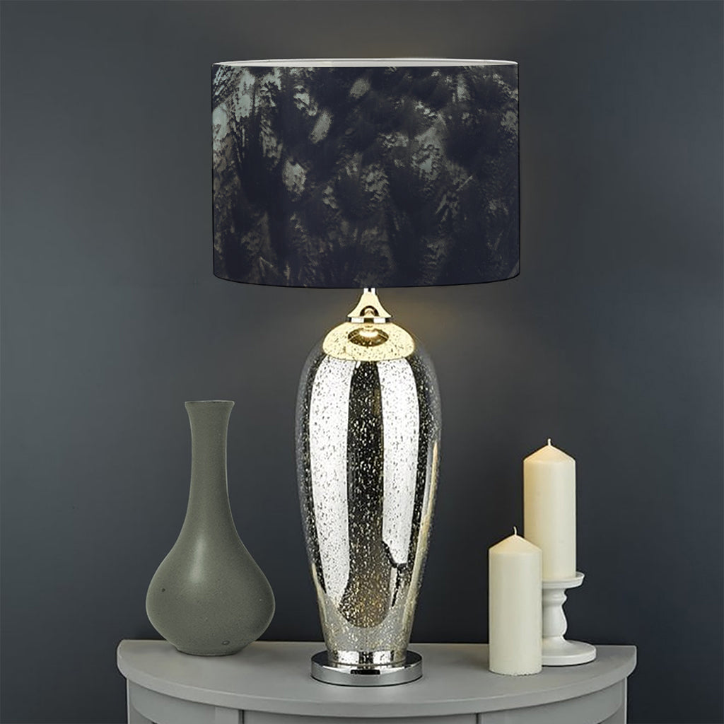 Owl At Night Print Drum Lamp Shade