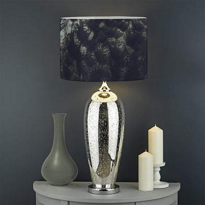 Owl At Night Print Drum Lamp Shade