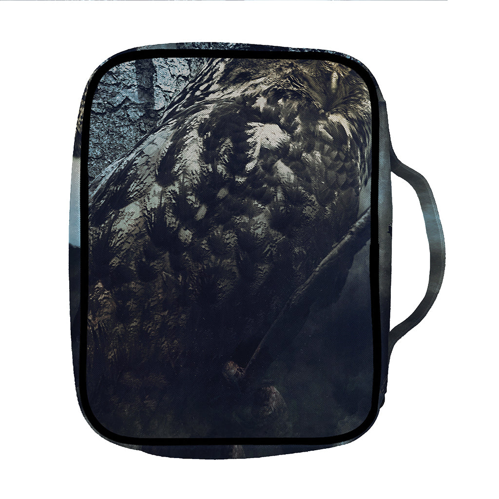 Owl At Night Print Front Pocket Bible Bag