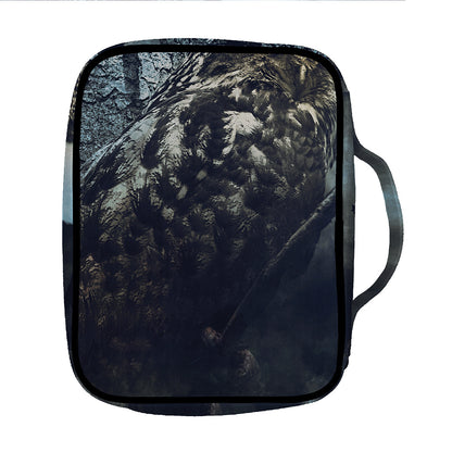 Owl At Night Print Front Pocket Bible Bag