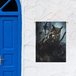 Owl At Night Print Garden Flag