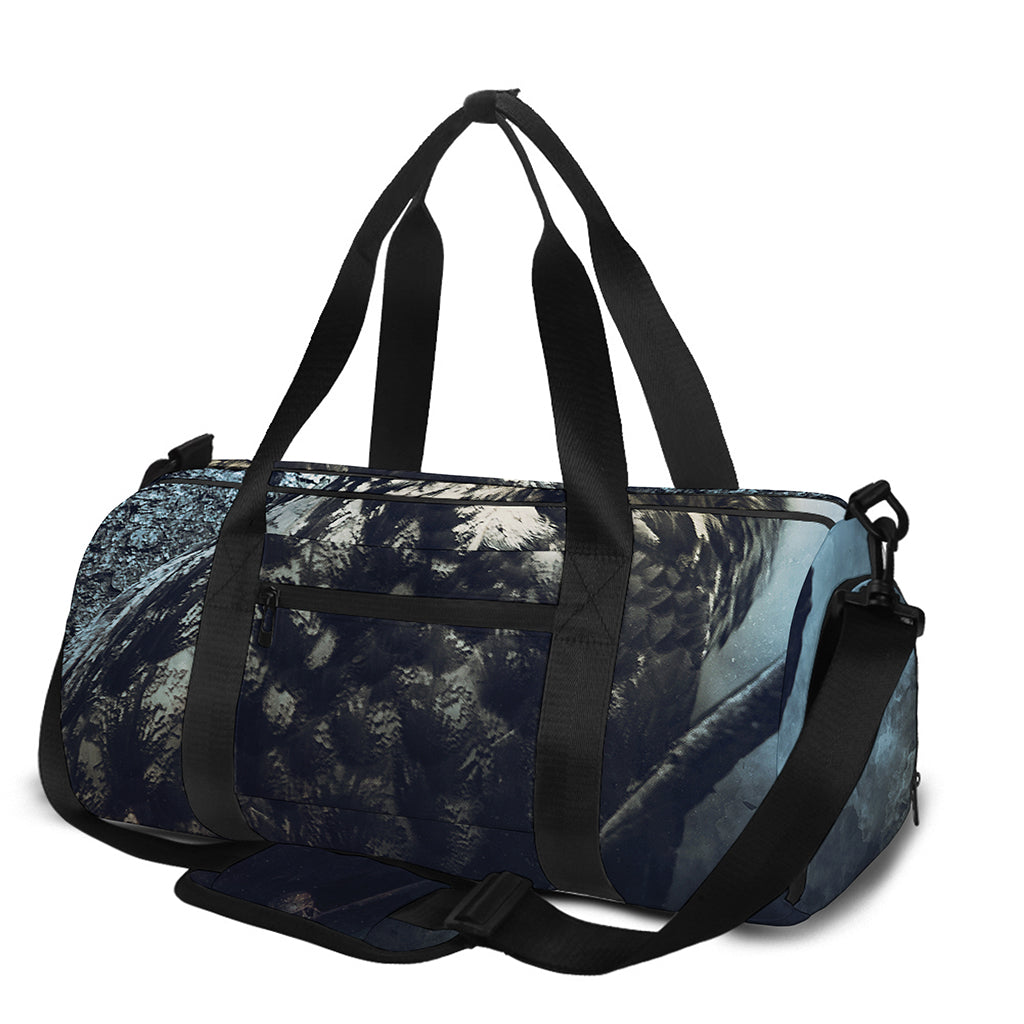 Owl At Night Print Gym Bag