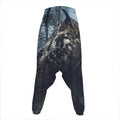 Owl At Night Print Hammer Pants