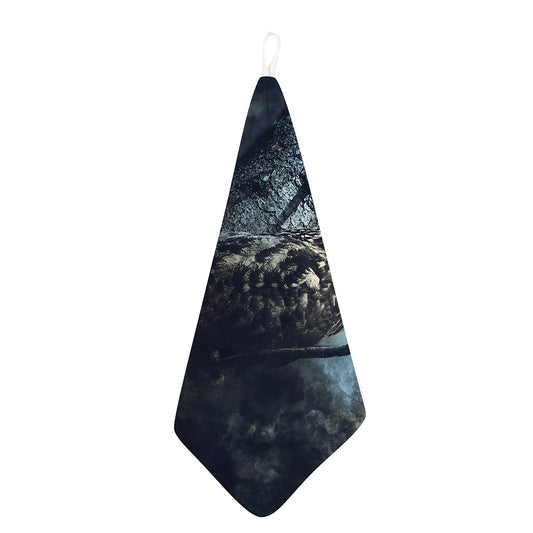 Owl At Night Print Hand Towel