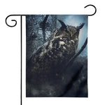 Owl At Night Print House Flag