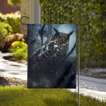 Owl At Night Print House Flag