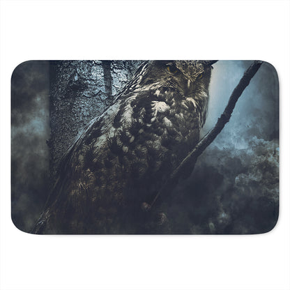 Owl At Night Print Indoor Door Mat