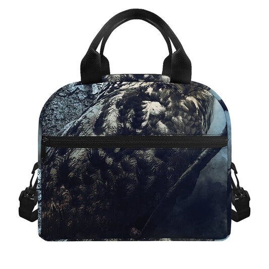 Owl At Night Print Insulated Lunch Bag
