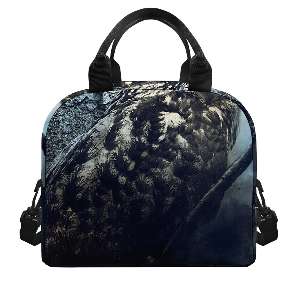 Owl At Night Print Insulated Lunch Bag