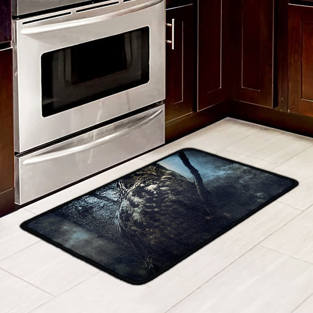 Owl At Night Print Kitchen Mat