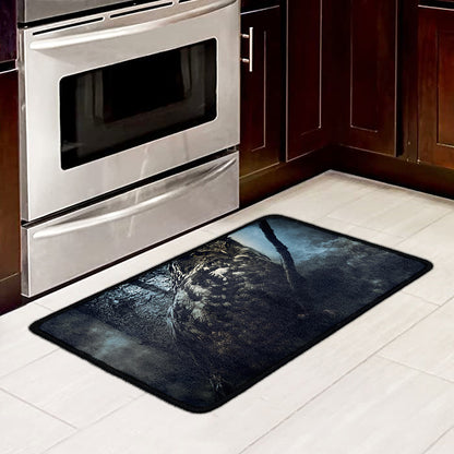 Owl At Night Print Kitchen Mat