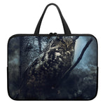 Owl At Night Print Laptop Sleeve With Handle