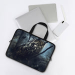 Owl At Night Print Laptop Sleeve With Handle