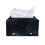 Owl At Night Print Leather Tissue Box Cover