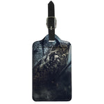Owl At Night Print Luggage Tag