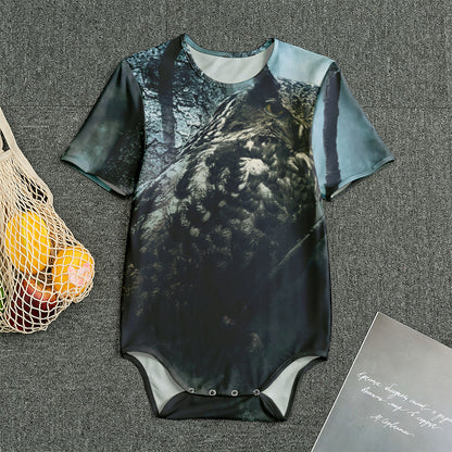 Owl At Night Print Men's Bodysuit