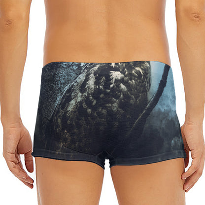 Owl At Night Print Men's Short Boxer Briefs