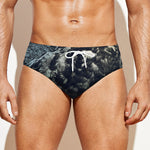 Owl At Night Print Men's Swim Briefs