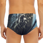 Owl At Night Print Men's Triangle Swim Briefs
