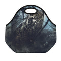 Owl At Night Print Neoprene Lunch Bag