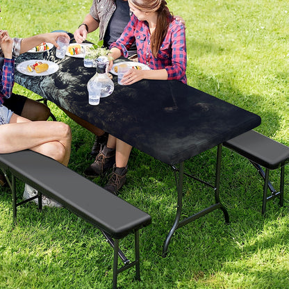 Owl At Night Print Picnic Table Cover