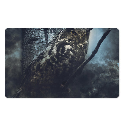 Owl At Night Print Polyester Doormat