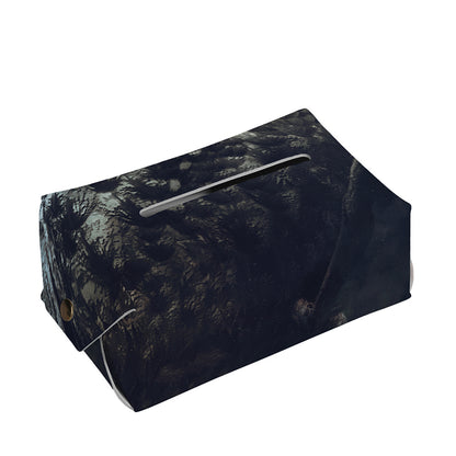 Owl At Night Print Rectangle Tissue Box Cover